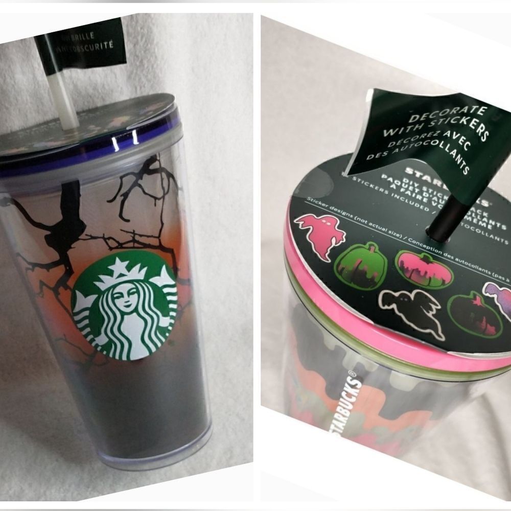 Starbucks Halloween Glow in the Dark Tumbler Duo